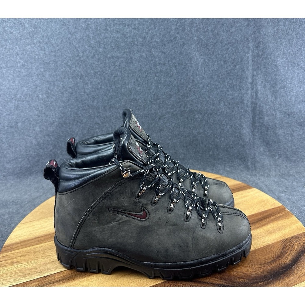 Vtg 90s Nike ACG Mountaineering Hiking Boots Womens 6.5 Gray Trail 148035-061